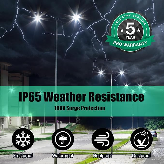 320W LED Parking Lot Light with Photocell - UL DLC Listed 44800LM IP65 5000K Slip Fit Mount Commercial Outdoor Area Street Pole Roadway Lighting 100-277VAC Input,LED Shoebox Light with Photocell