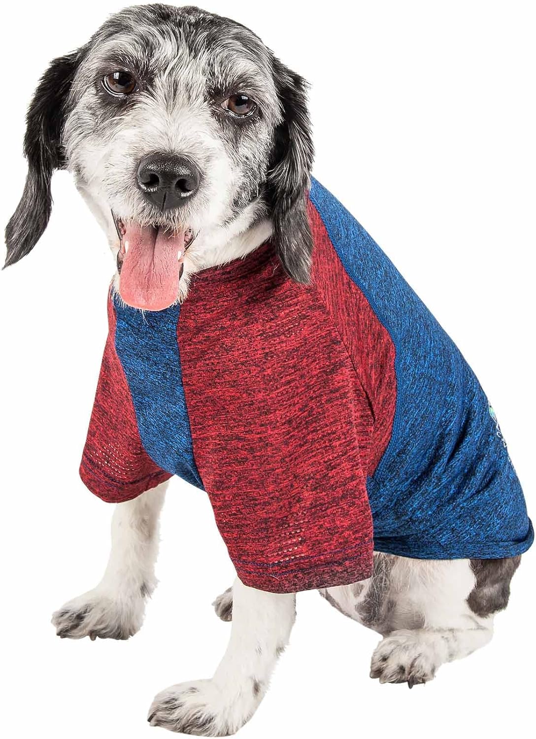 Pet Life ® Active 'Hybreed' 4-Way Stretch Two-Toned Performance Dog T-Shirt X-Large