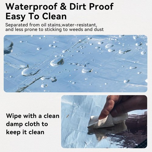 HIKEMAN Tent Footprint Waterproof Camping Tarp Strong and Durable Aluminum Tent Floor Ground Sheet Mat Tent Footprint Mat for Hiking, Camping, Backpacking, Hammock, Picnic (160 * 200cm)