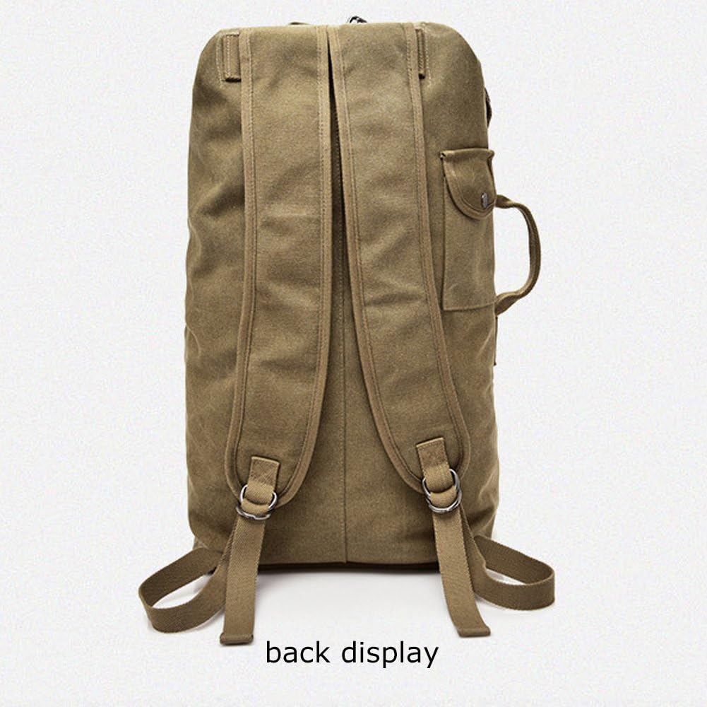 Military Duffel Bag Top Load Double Strap Canvas Backpack Army Travel Big Size