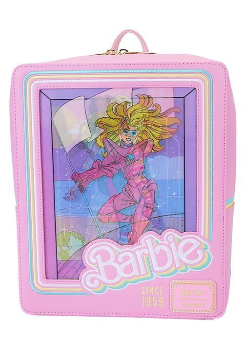 Loungefly Barbie 65th Anniv. Doll Box Triple Lenticular Mini Backpack | Barbie Accessories Standard