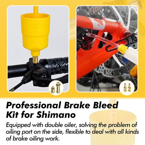 YOUMAYSTORY Brake Bleed Kit for Shimano Hydraulic Brakes, Brake Fluid Change Hydraulic Kits, Including High Performance Brake Fluid Mineral Oil 120ml
