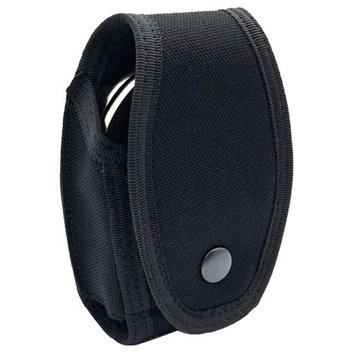 Handcuff Pouch for Duty Belt Hidden Snap Hand Cuff Holster for Law Enforcement Security Police Handcuffs Case Carry Bag for Chain/Hinge Handcuff Nylon Cuff Holder for Police Officer (Black)