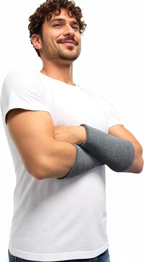 Couver Premium Quality Athletic 9inch Thick Cotton Terry Cloth Elbow Wrist Sweatband 1PC