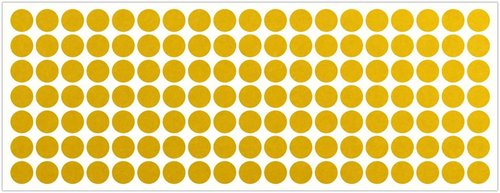 LiteMark Reflective White 0.5 Inch Dot Sticker Decals for Helmets, Bicycles, Bike - Pack of 133 Pcs