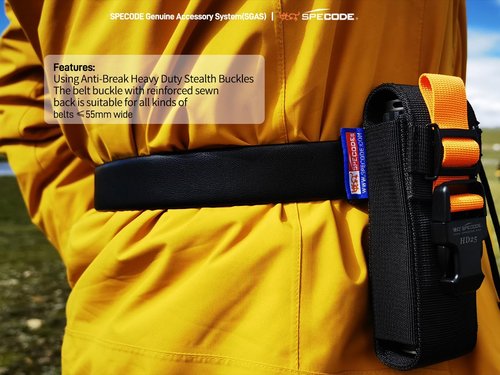 SPECODE Holster-Pro for Flashlight Case-HD25