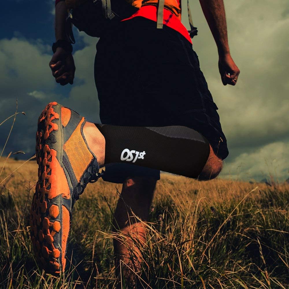 OS1st Calf Compression Sleeves for Men & Women relieves shin splints, leg fatigue and reduces recovery time