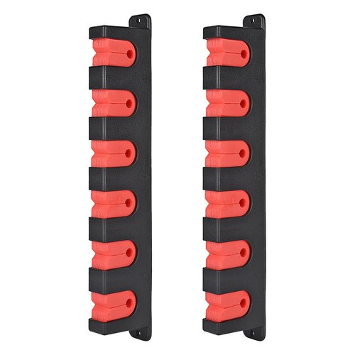 Axlksia Fishing Rod Holder Wall Mount, 1 Pair Fishing Pole Holders for Garage, Boats, 6 Fishing Rod Storage Racks
