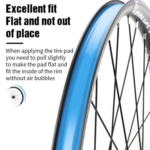 Phidinova Tubeless Bicycle Wheel Rim Tape 700C Blue, Bike Rim Tape Roll for Anti Puncture Vacuum Tubeless Tire Pad MTB/Road Rim Wheel Strip Tape Length 10m Width 21mm