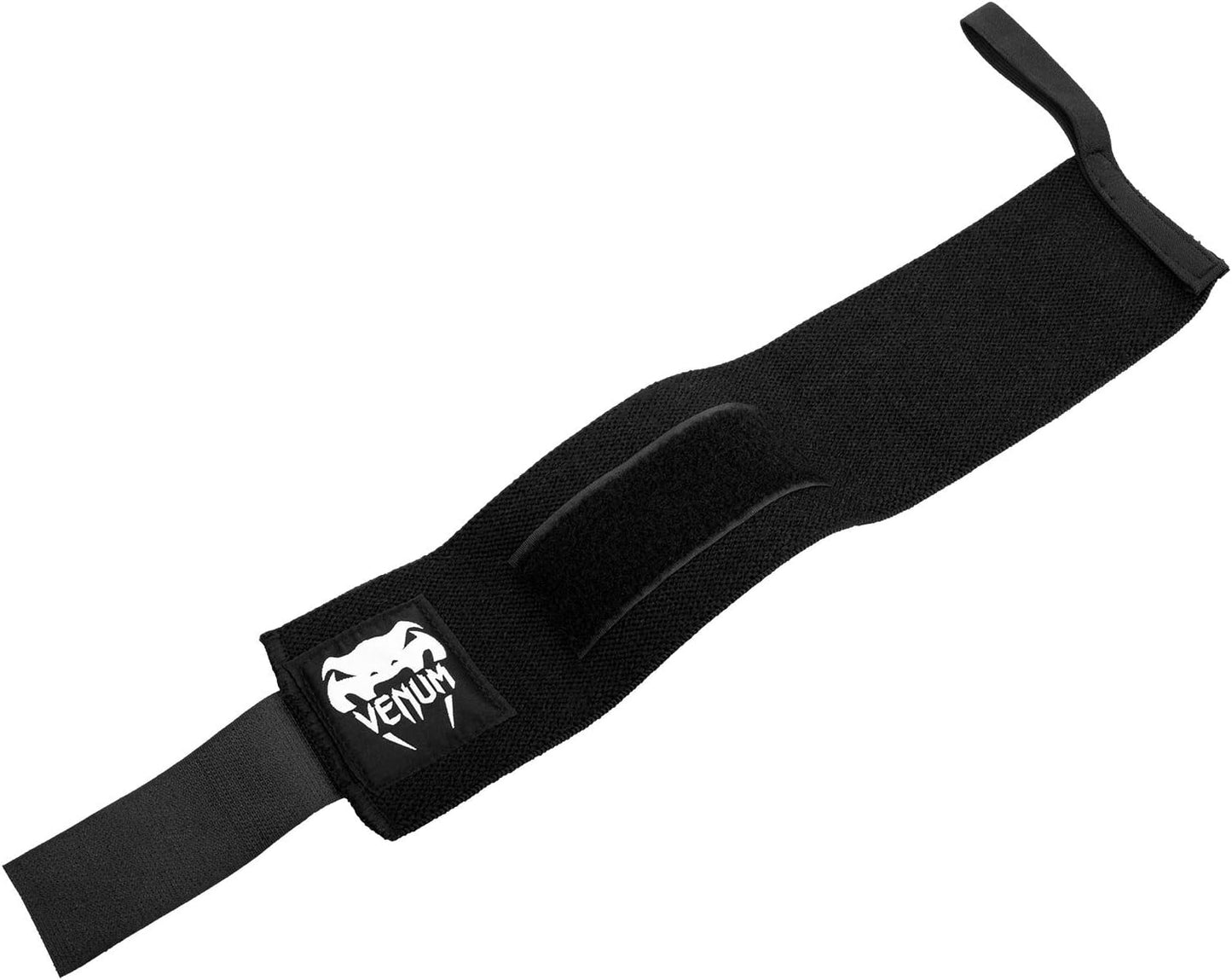 Venum Hyperlift Lifting Wrist Bands (1 Pair), Black