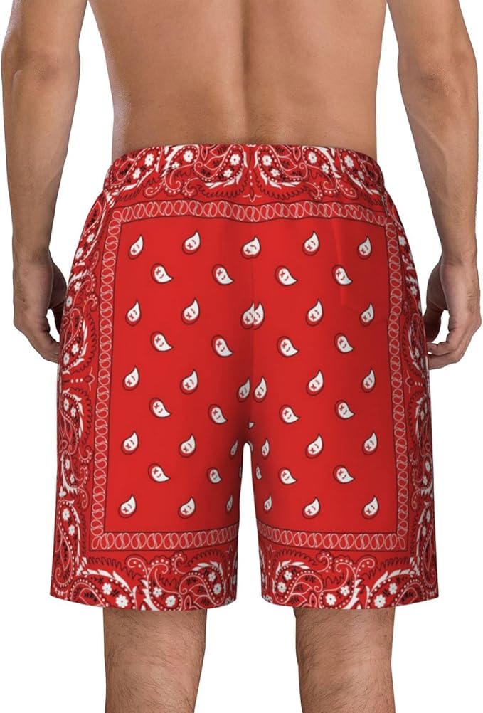 Mens Swim Trunks with Mesh Lining,Quick Dry Swimsuit Board Shorts Beach Pants Swimwear Bathing Suits