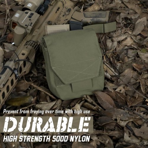 WYNEX Tactical Molle GP Pouch, Utility EDC Pouch with Two Mag Insert Small Tool Pouches Organizer Compact Multi-Purpose Waist Bag for Belt Vest