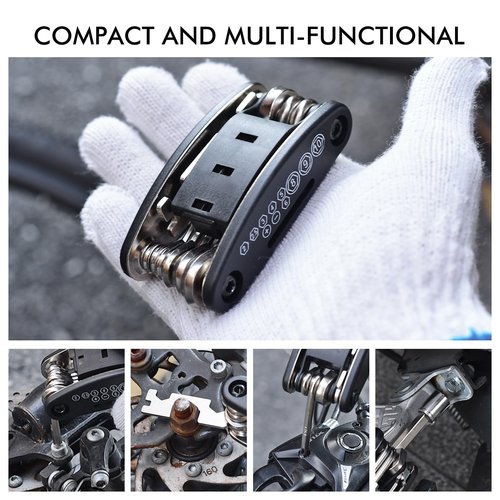 Bike Tool Kit, Bike Tire Repair kit with Multitool and Tire Levers for Cyclists on Race or Cycling Adventure(Classical)