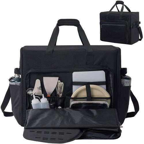 COMPEAK Padded Carry Bag for Camp Chef Outdoor Oven, Portable Camping Stove Carrying Case with Strap and Pockets, Also Works with Camp Chef, Deluxe/Professional Outdoor Oven (Bag Only)