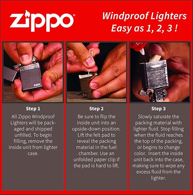 Zippo Lighter-Leaf Shamrock Clovers Lucky Street Chrome Windproof Lighter #Z5530