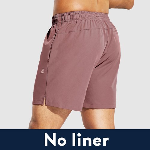 Haimont Men's 5 inch Running Shorts Lightweight Quick Dry Workout Shorts Pocket for Athletic Gym Exercise Plum, M
