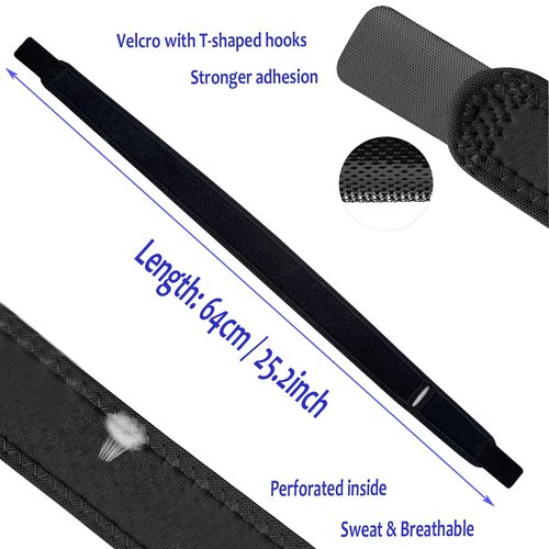 Yawjxbd Wrist Elbow Strap for Sports, Gym, Workout, Tennis, Badminton, Basketball, Hand Belt, Elbow Arm Strap, Weight Training Strap (Black)