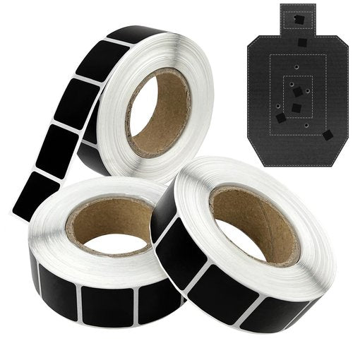 Guyuyii 0.87" Square Target Pasters – 1000/3000 Self-Adhesive Dots for Shooting Range, Features Weather-Resistant and No-Residue Tape for USPSA, IPSC, IDPA Practice and Cardboard Targets