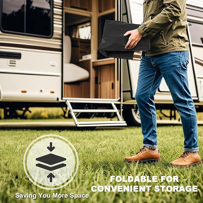 Moongiantgo 142G/540L Foldable Water Storage Bladder-1000D PVC Portable Emergency Water Storage Container with Valve & Overflow Kit-Soft Water Storage Bag for Emergency Water, RV, Camping, Irrigation
