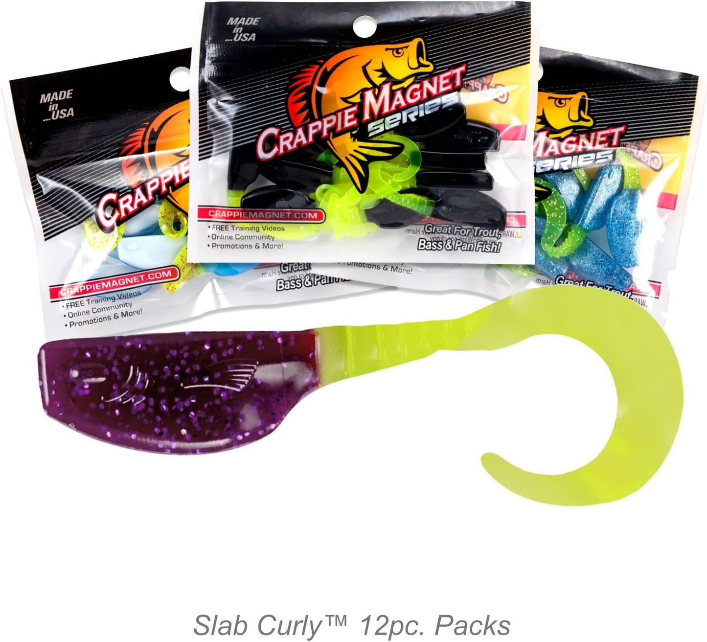 Slab Curly 12-Piece Curly Tail Jig Pack