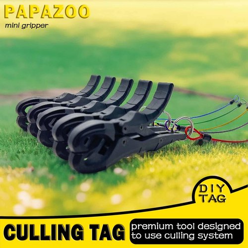 PAPAZOO 4.5'' Fish Lip Gripper, Digital Scale Hook Non-Puncture Replacement Clamp - Fish Grabber for Fishing Cull Tag Tournament Bass Fishing Culling System Accessories (Pack of 2)