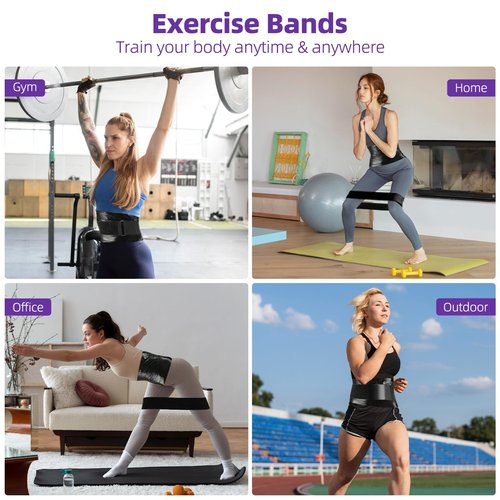 Hayunfiys 4 Rolls 60 Meters Black Osmotic Plastic Body Wrap Exercise & Fitness Sweat Enhancer Anti-Shedding Yoga Training Band Set, DIY Sauna Wrap Pilates Workout