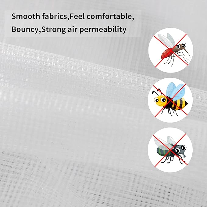 ISAGAPOY Hammock Mosquito Net - Lightweight, Portable, Easy Setup - Fits All Camping Hammocks