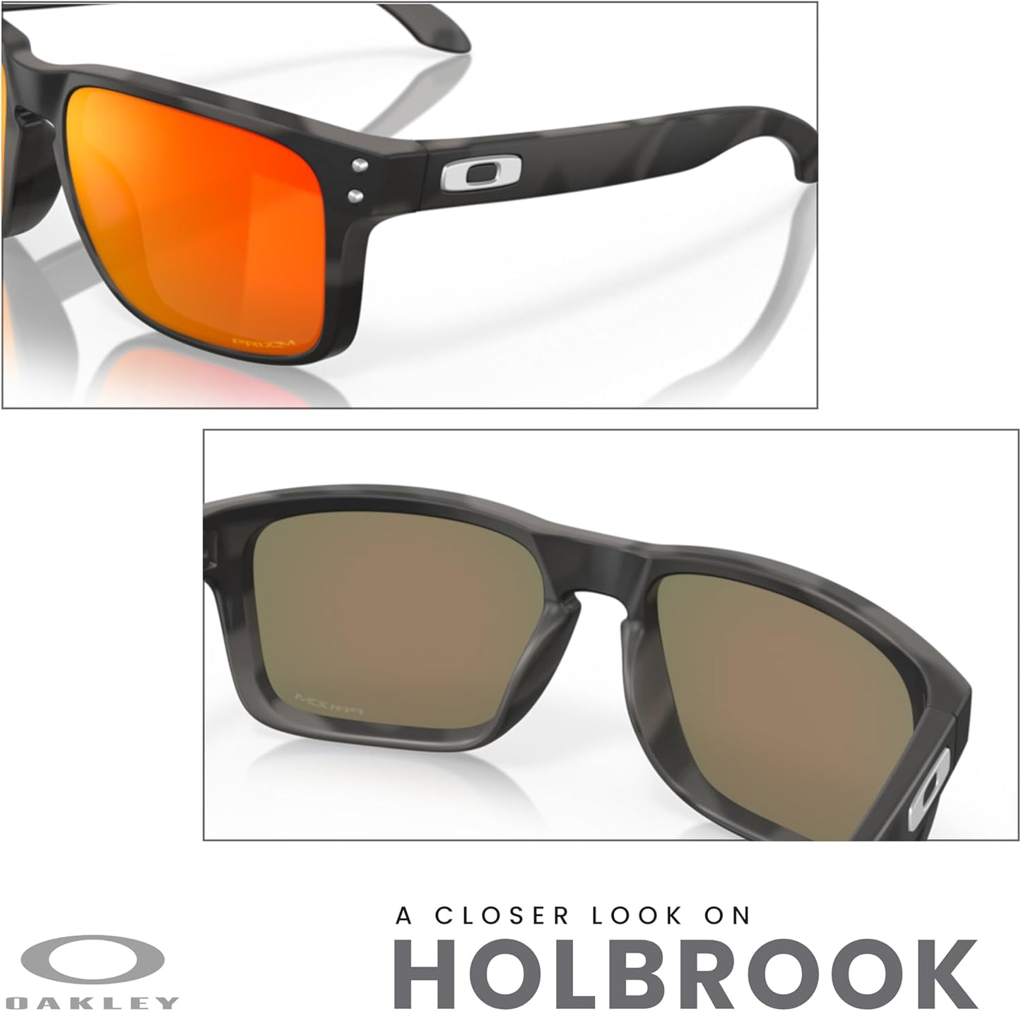 OAKLEY Holbrook OO9102 Square Sunglasses for Men+ Bundle Accessory Leash Kit, Microfiber Pouch