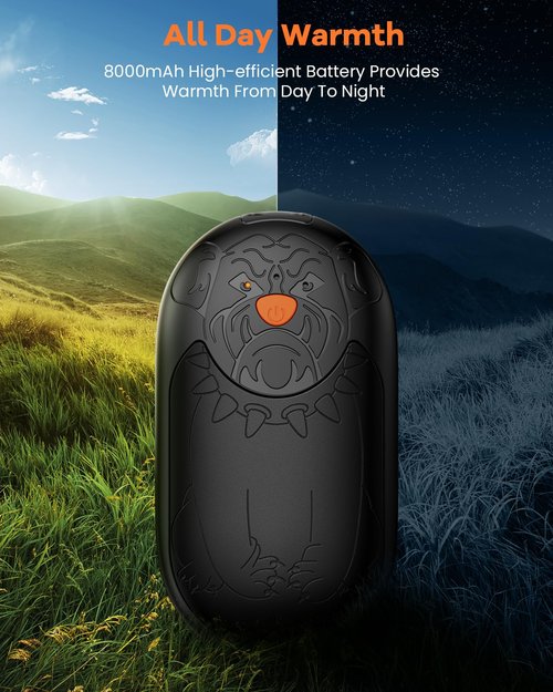 AJVV Hand Warmers, Magnetic Rechargeable Hand Warmer 2 Pack, Electric Portable Pocket Reusable Handwarmers with 24Hrs Long Safe Heat for Cold Weather Outdoor, Indoor, Golf, Hunting, Camping