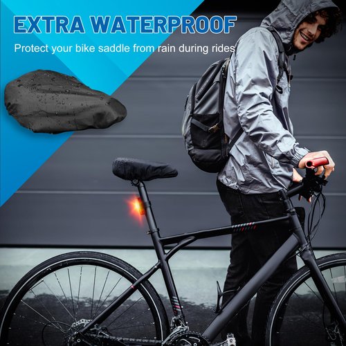 APECYC Gel Bike Seat Cover Bike Cushion Seat Extra Padding for Women & Men Comfort Bicycle Saddle Cushion for Mountain Cycling Spin Stationary Indoor Exercise Bikes