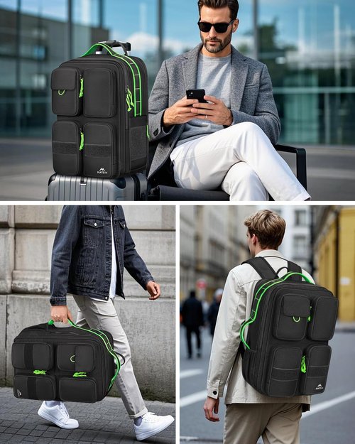 MATEIN Heavy Duty Backpack for Men, 17 Inch College Laptop Backpack with Multiple Organized Pockets, Water Resistant TSA Large Computer Teacher Bag with Shoe Compartment for Work Travel