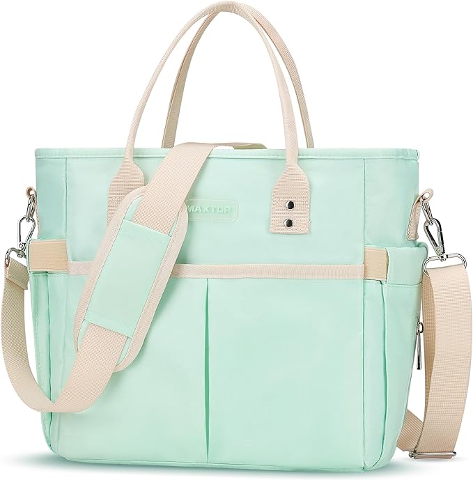 Lunch Bag Women for Work Insulated Thermal Lunch Box with Wide-Open Pocket Reusable Leakproof Lunch Cooler Bags with Removable Shoulder Strap for Adult Ladies Teacher Nurse in Office Picnic Travel