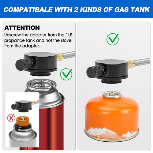 Camping Windproof Stove with Piezo Ignition Flame Regulator 6800W Portable Foldable Camping Windproof Gas for Outdoor