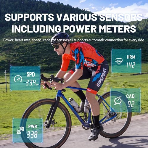Bike Computer Wireless GPS, Bike Speedometer with 2.6" Screen Auto Backlight, 40H Battery Life,Bluetooth ANT Cycling GPS Computer for Road Bike MTB