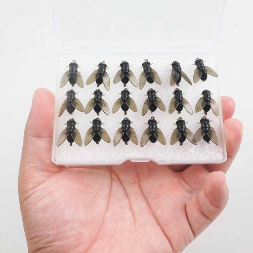 Bionic Fly Fishing Bait,18pcs/36pcs Trout Jig Swimbait Flying Hooks Soft Bait Fishing Lure Assortment Kit Attractant Fish Gear Artificial Panfish Lure Set 18PCS