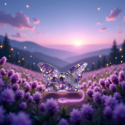 Purple Butterfly Straw Cover Cap for Stanley Cup,Bling Bow Straw Covers Cap Toppers for Tumbler Cups,Dust-Proof Reusable Silicone Tips Lids Protectors for 10mm Cups Accessories