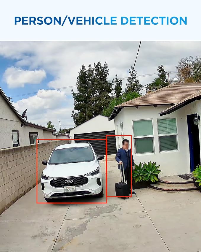 4COVR NVR Security Camera System, 6X 8MP IK10 Vandal-Proof Commercial Wired PoE IP Dome Camera IP67, AI Human Vehicle Detection, 8 Channel 4K NVR 2TB HDD, 24/7 Home Surveillance Outdoor, LY54AB8M0806