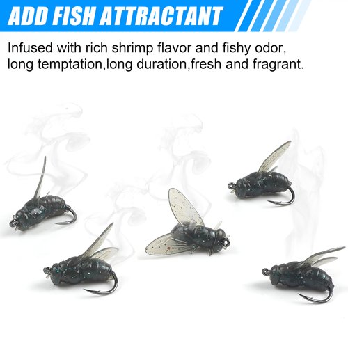 Bionic Fly Fishing Bait, 18/36pcs Fly Fishing Flies Kit Trout Jigs Swimbaits Dry Flies for Bass Panfish Lures Saltwater Freshwater
