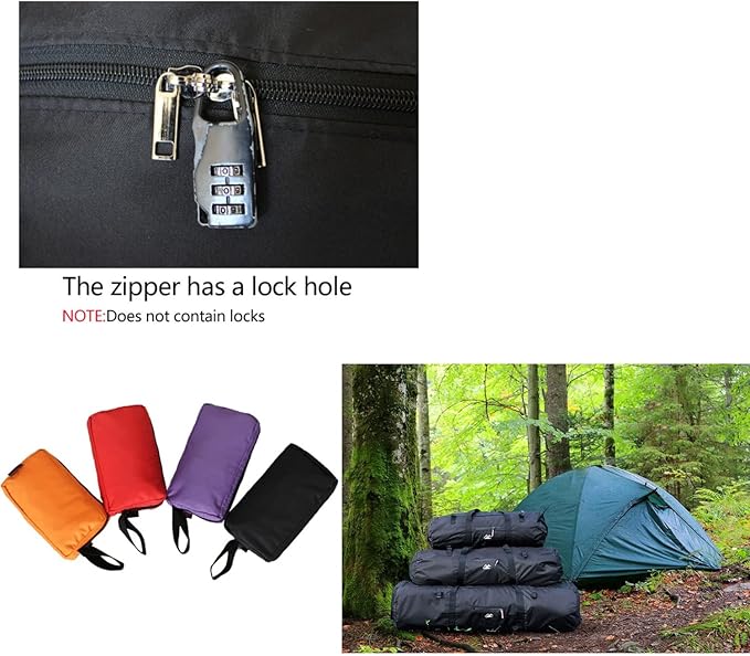Large Capability Folding Tent Storage Carry Bag Waterproof Luggage Pack Pouch for Camping Hiking Picnic Organizer Walking Holder (Purple-XL)