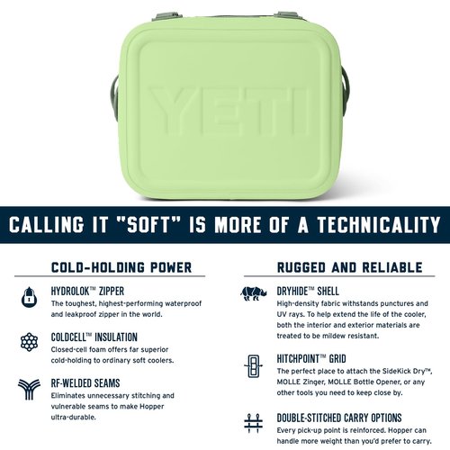 YETI Hopper Flip 12 Portable Cooler, Key Lime