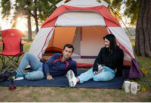 Warm Polar Fleece Blanket Picnic Outdoor & Beach, Machine Washable Camping Quilt for Cold Weather, Adventure, Sleeping, Backpacking (Black)