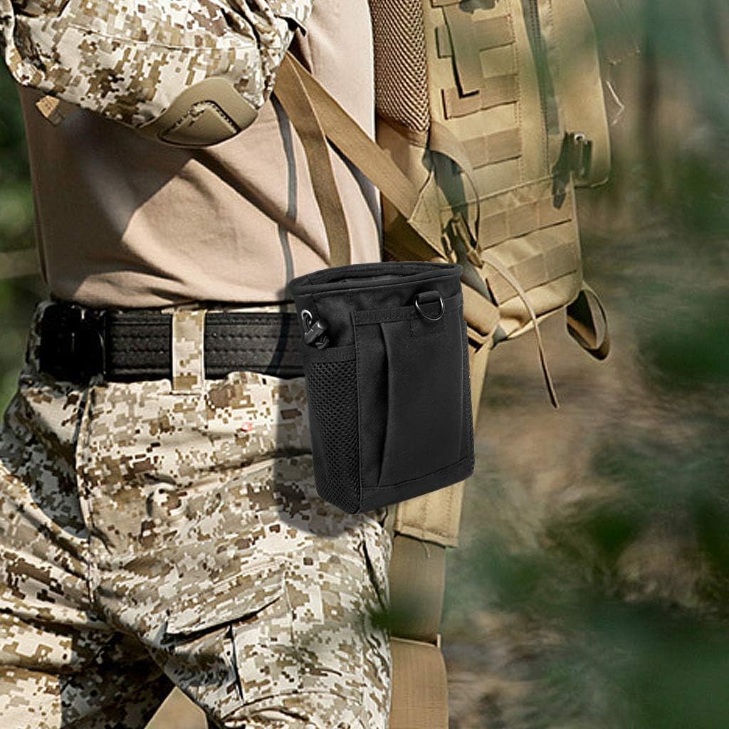 Tactical Molle Dump Pouch Drawstring Magazine Dump Bag Military Utility Belt Ammo Pouch