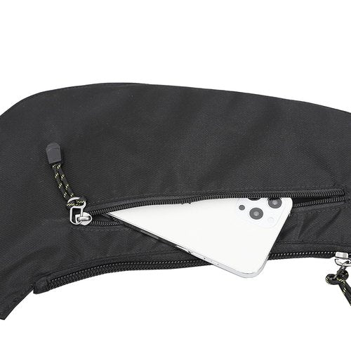 KPYWZER Nylon Sling Bag for Men Chest Bag Bicycle Travel Gym Backpack Daypack Crossbody Shoulder Bag Hiking Black