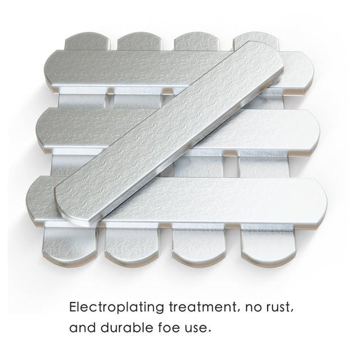 mavee 8-Pack Steel Weight Plates (0.44lb Each), Rustproof Solid Steel Inserts for Weighted Vests, Ankle/Wrist Weights - Ideal for Strength Training, Running, Cardio Workouts