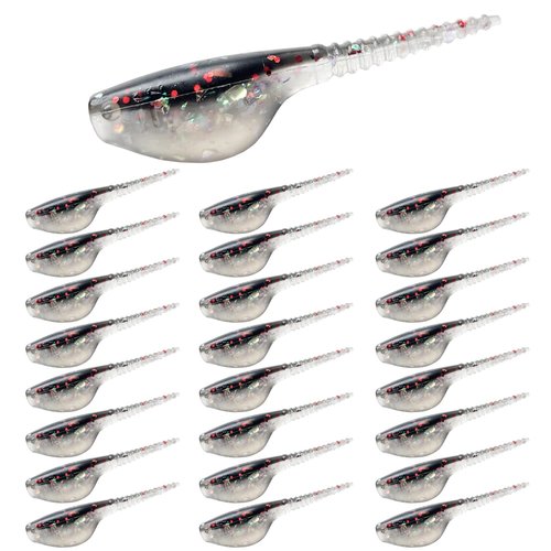 Bombite Crappie Lures Crappie Baits Kit Soft Plastic Lures for Trout Bass Panfish Bluegill 24 Packs