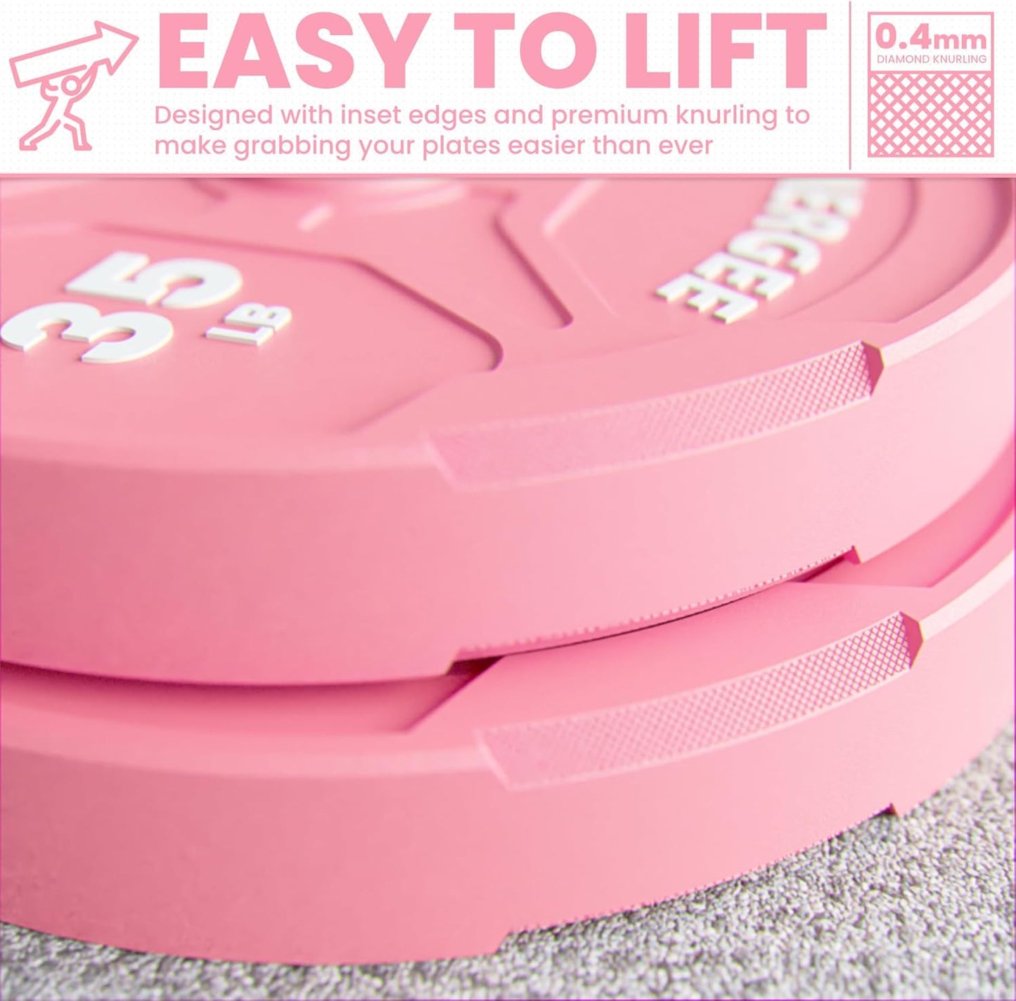 Synergee Bumper Plates – Durable Olympic Weight Plates, Low-Bounce Rubber for Strength Training, Powerlifting, and Functional Workouts.