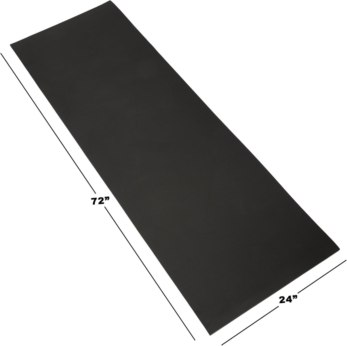 Yoga Mat - Double Sided 1/4-Inch Workout Mat - 71x24-Inch Exercise Pad for Home Gym Fitness or Pilates with Carrying Strap by Wakeman