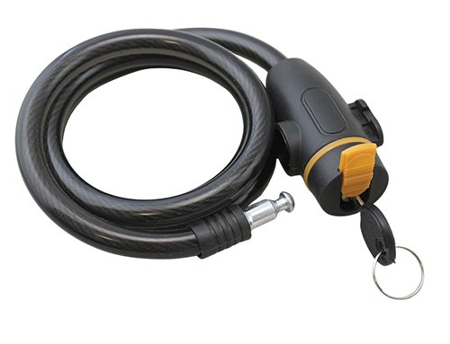2-Pack Bicycle Locks with Keys and Mounting Brackets – 11.5mm x 47" Steel Security Cable for Bikes, Scooters & Outdoor Gear – Black PVC Coated