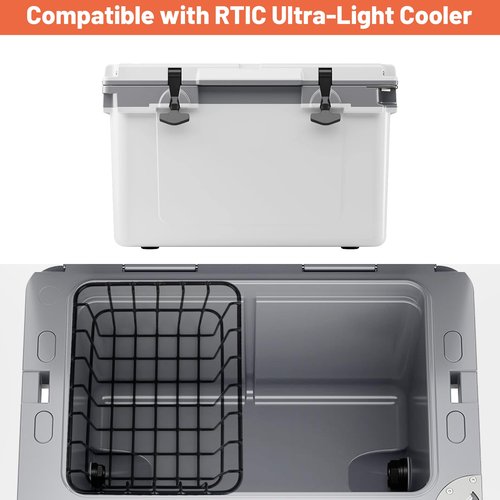 Omoojee 32 qt Cooler Basket Compatible with RTIC 32 Cooler, Perfect for Organization Accessory, Black