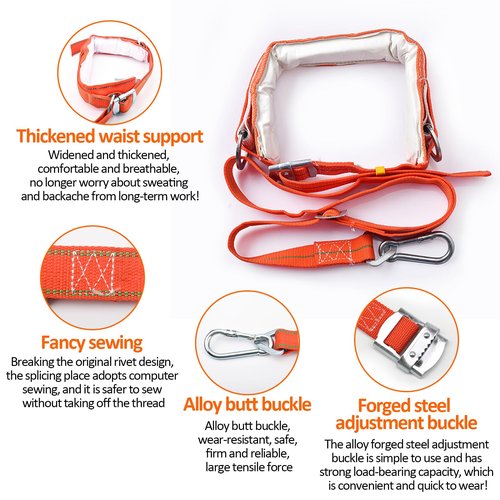 Gdsinstna Tree Climbing Spikes, Tree Climbing Equipment,Tree Climbing Gear,for Climbers, Fruit Picking